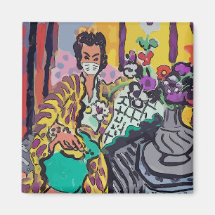 Imán Mujer en máscara