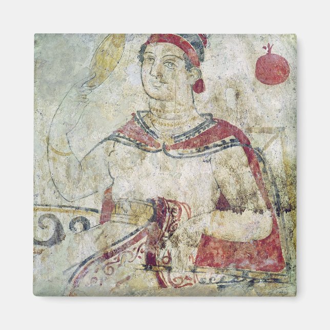 Imán Mujer en su baño, detalle de un funeral (Frente)