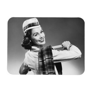 Imán Mujer en un casquillo