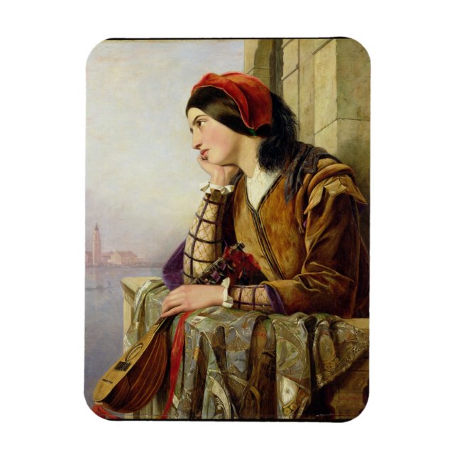 Imán Mujer enamorada, 1856 (Vertical)
