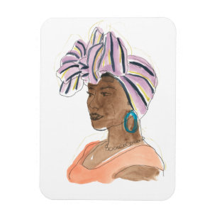 Imán Mujer fuerte y bella