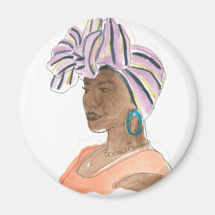 Imán Mujer fuerte y bella