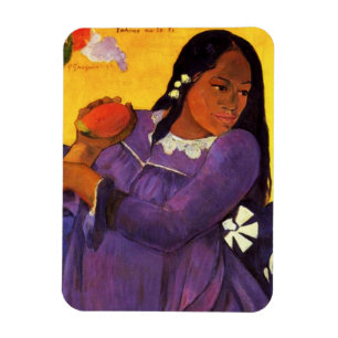 Imán Mujer Gauguin Con Un Magnet De Mango