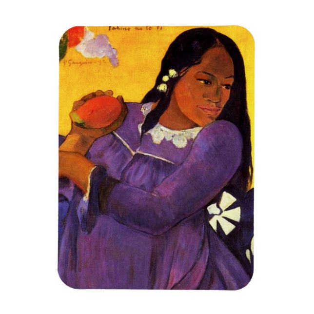Imán Mujer Gauguin Con Un Magnet De Mango (Vertical)