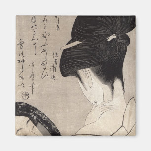 Imán Mujer joven que aplica el maquillaje, c.1795-96