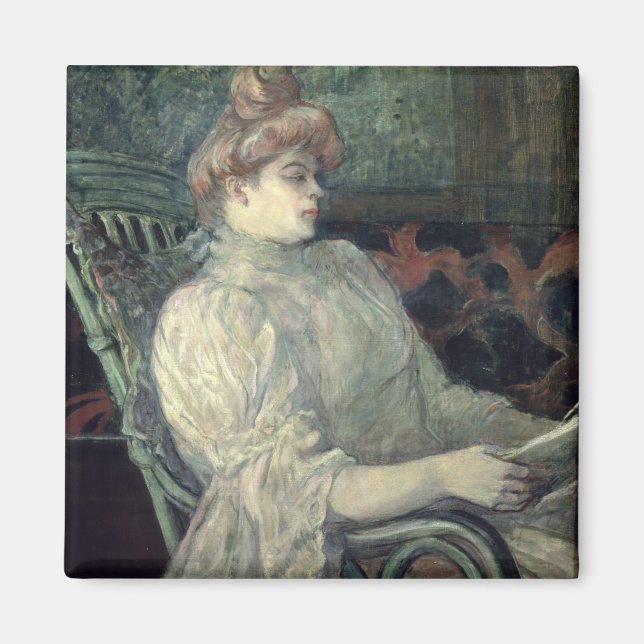 Imán Mujer leyendo (Frente)