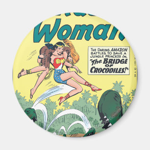 Imán Mujer maravilla cocodrilos