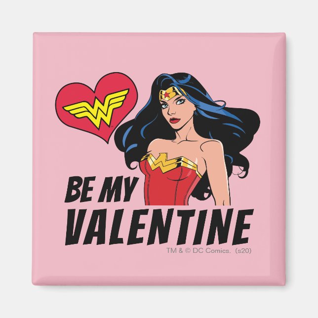 Imán Mujer Maravilla | Eres un maravilloso San Valentín (Frente)