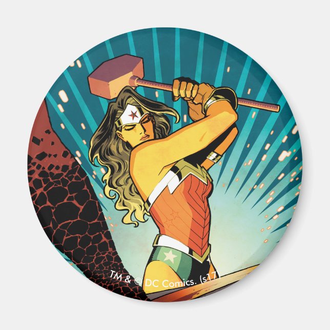 Imán Mujer Maravilla Nueva portada de 52 historietas #7 (Frente)