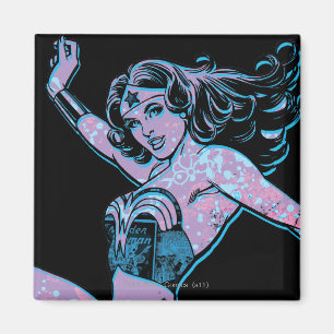 Imán Mujer Maravilla, Pose colorido