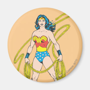Imán Mujer Maravilla sostiene Lasso 5