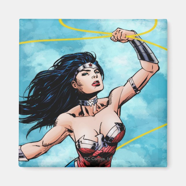 Imán Mujer Maravilla y Lasso de la Verdad (Frente)