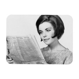 Imán Mujer Newpaper de lectura