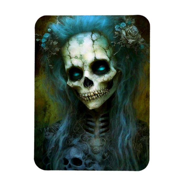 Imán Mujer no muerta Skeleton Horror (Vertical)