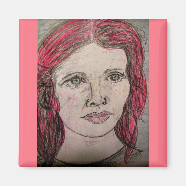 Imán Mujer nórdica (Frente)