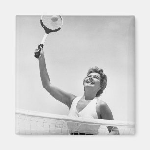 Imán Mujer que juega al tenis 2