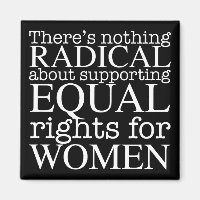Mujer radical cita a feminista de derechos