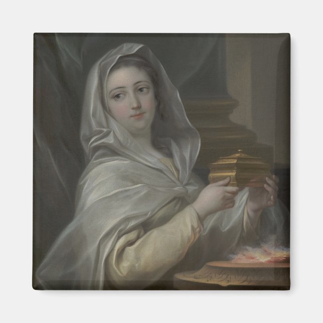 Imán Mujer retratada como una Virgen Vestal (Antigua Ro (Frente)