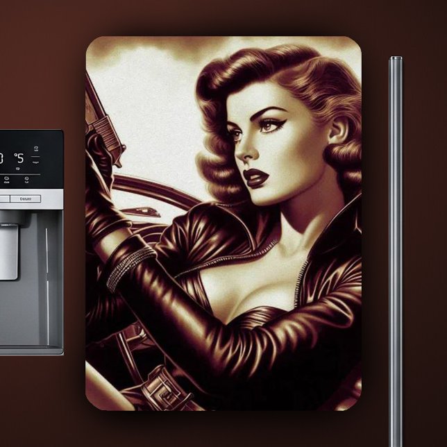 Imán Mujer Retro Pulp (Subido por el creador)