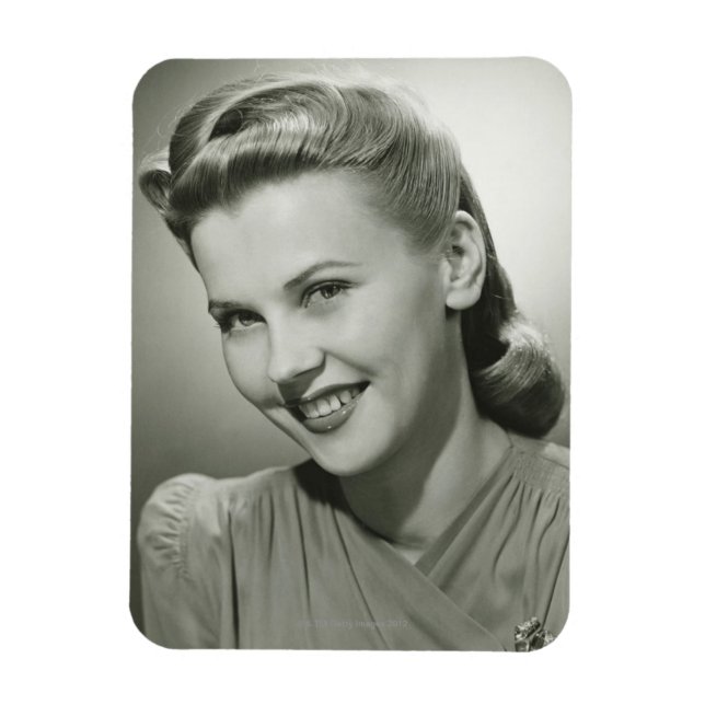 Imán Mujer sonriendo 2 (Vertical)