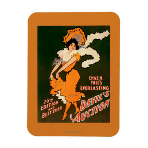 Imán Mujer subastadora del diablo en el teatro de vesti