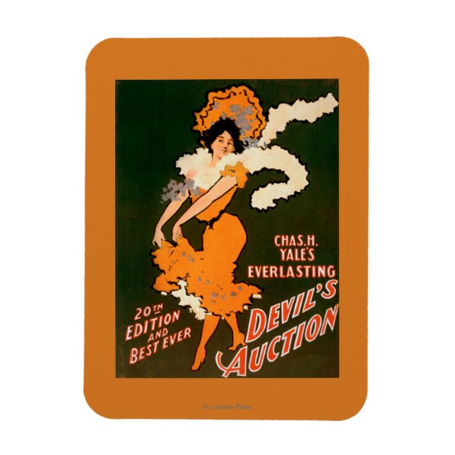 Imán Mujer subastadora del diablo en el teatro de vesti (Vertical)