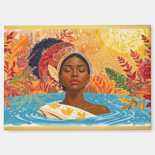 Imán Mujer Tranquila  (Anverso)