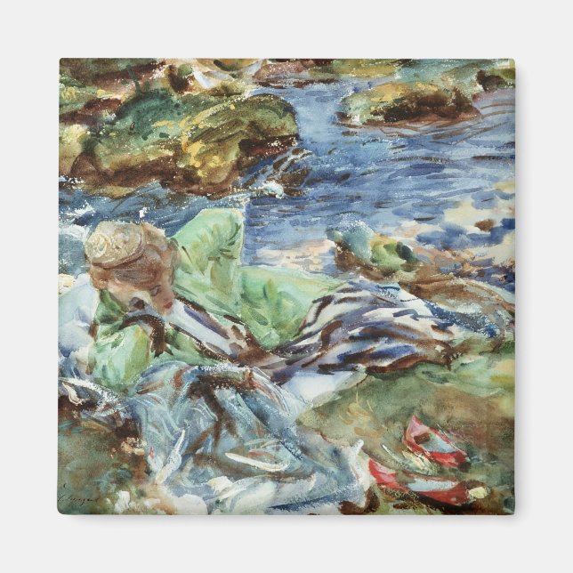 Imán Mujer turca por una corriente (Frente)