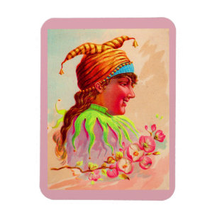 Imán Mujer victoriana jester