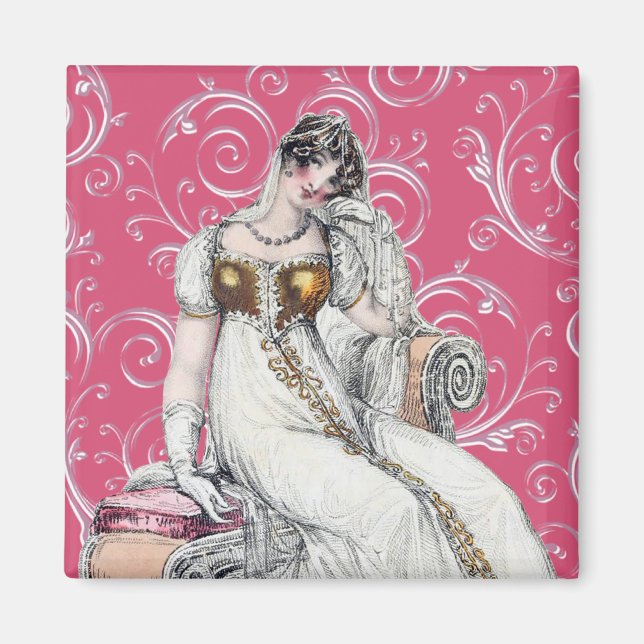 Imán Mujer Vintage (Frente)