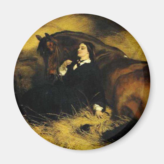 Imán Mujer y caballo (Frente)