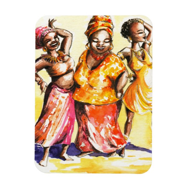 Imán Mujeres bailarinas (Vertical)