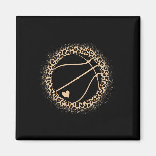 Imán Mujeres Chicas del estampado de leopardo de balonc