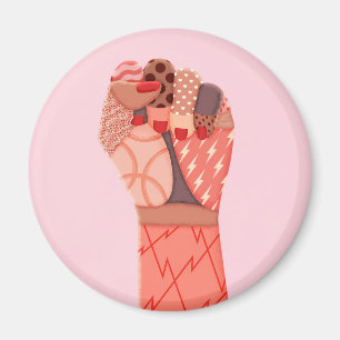 Imán Mujeres de arte moderno protestan