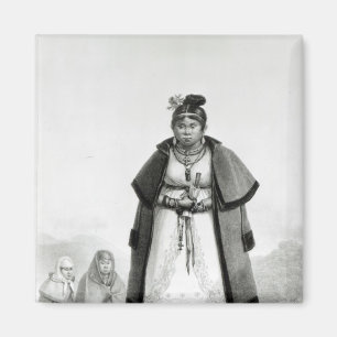 Imán Mujeres de Gouaranis yendo a misa el domingo