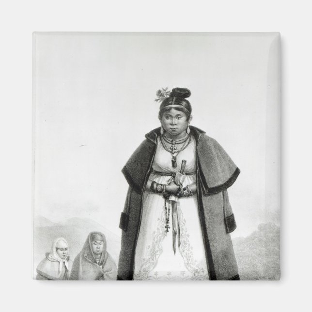 Imán Mujeres de Gouaranis yendo a misa el domingo (Frente)