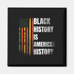 Imán Mujeres del Mes de la Historia Negra Bandera Afroa
