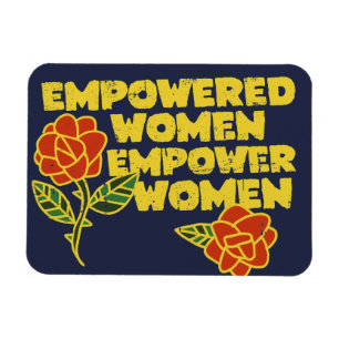 Imán Mujeres Empoderadas Vintage Empoderan a Mujeres Ar