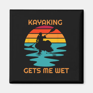 Imán Mujeres en kayak al atardecer me mojan en kayak en