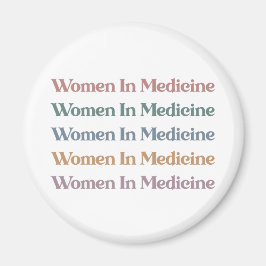 Imán Mujeres en la medicina retro futura enfermera de m