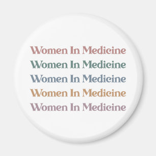 Imán Mujeres en la medicina retro futura enfermera de m