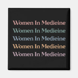 Imán Mujeres en la medicina retro futura enfermera de m