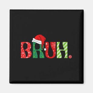 Imán Mujeres Feliz Navidad Bruh Santa Claus Nieve Navid