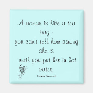 Imán Mujeres fuertes citan a Roosevelt Magnet