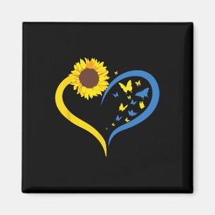 Imán Mujeres Girasol Amor Corazón Me Pongo del Lado de