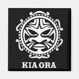 Imán Mujeres Kia Ora Cultura Maorí Símbolo Baile Haka N