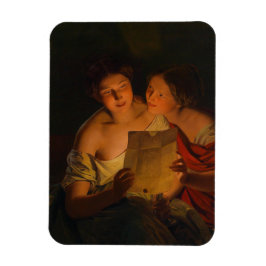 Imán Mujeres leyendo una carta de amor (de Waldmüller)