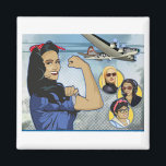 Imán Mujeres Maravillas de Aviación Pin<br><div class="desc">Una parte de nuestras ganancias se destina a nuestra iniciativa de becas</div>