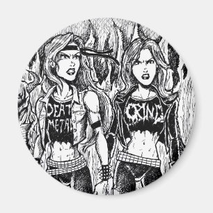 Imán Mujeres metalizado
