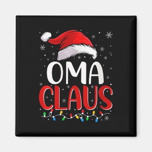 Imán Mujeres Navidades de Oma Claus iluminan a familia